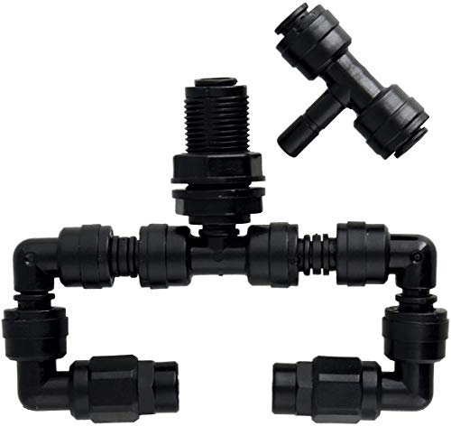 MistKing Misting System for Reptiles - Reptile Mister Bundle - Fitting Wedge and Value T Misting Assembling for Aquarium Starter- Reptile Aquarium Accessories