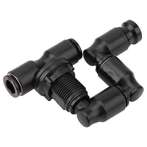 Gonetre Reptiles Mist Sprinkler, 360°Adjustable Reptile Nozzle, ine Mist Sprayer Nozzle, Reptiles Fogger Mist Sprinkler for Rainforest Pet Cooling System, Black