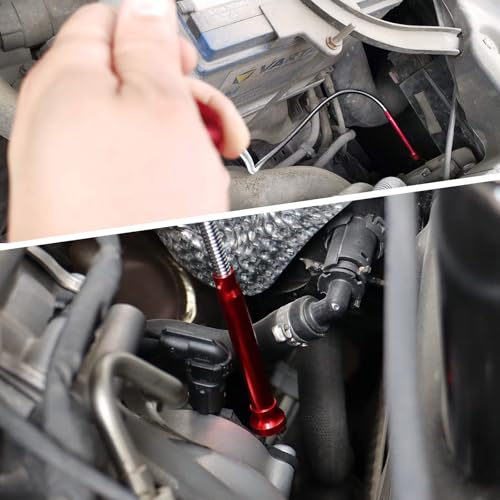 Flexible Magnetic Pickup Tool,Bendable Grabber Tool with 4 Claws & Strong Magnet – Flexible Claw Pick-Up Reacher for Narrow Spaces, Engine Bay, Sink, Drain, Jewelry, Keys, Metal Objects - size: 28.2 inch