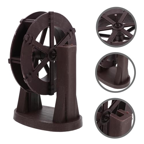 Mobestech Miniature Water Wheel Fountain Decor Landscape Water Wheel Prop for DIY Gardens Ponds and Indoor Displays Versatile Fountain Accessories