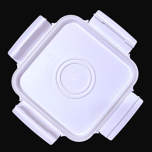 4 Gallon Square Food Grade Bucket Pail with Plastic Handles and Lid (Pack of 3) Made in USA containers (Green - White lids) - color: Green - White Lids