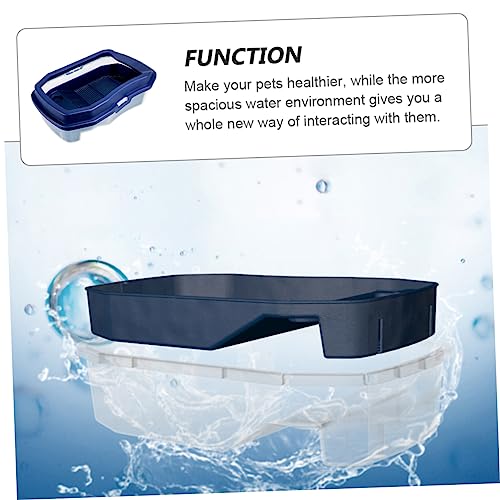 Abaodam 1Pc Tortoise Tortoise Breeding Case with Drying Platform Turtle Tank for Water and Land Use for Aquatic Pets Like Turtles Frogs and Lizards