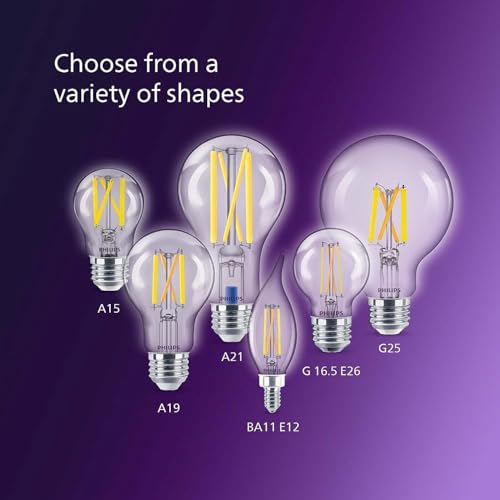 PHILIPS LED 40W BA11 E12 Base 3-Pack Ultra Definition Daylight (5000K) 300 Lumen (3.5W = 40W) Dimmable Clear Flicker-Free Candelabra Light Bulbs - color: Daylight (5000k)