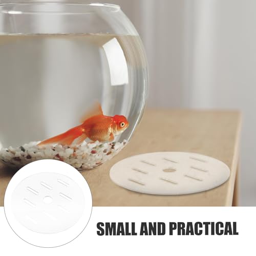 Fish Tank Lid: 18cm/7.1" Round Aquarium Lid Cover with Hole - Transparent Acrylic Tank Protective Cover for Fish Bowl Terrarium - size: 18.00X18.00X0.30CM