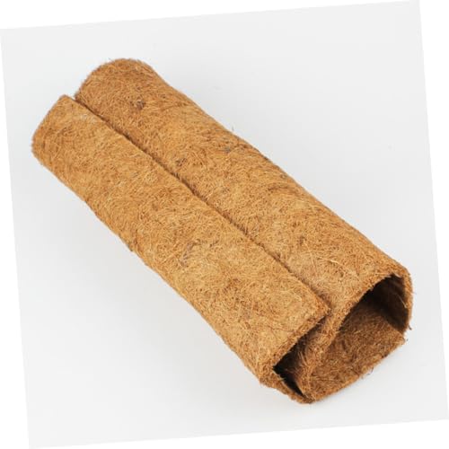 Veemoon 2pcs Natural Coconut Fiber Reptile Mat Breathable Pet Bedding Liner Brown for Tortoise Habitat and Microlandscape Use