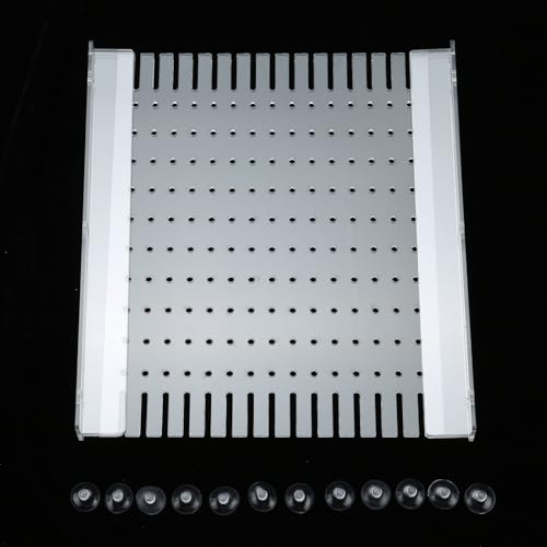 Aquarium Divider Clear 10/15/20 Gallon Fish Tank Divider with Suction Cups (10 Gallon) - size: 10 Gallon