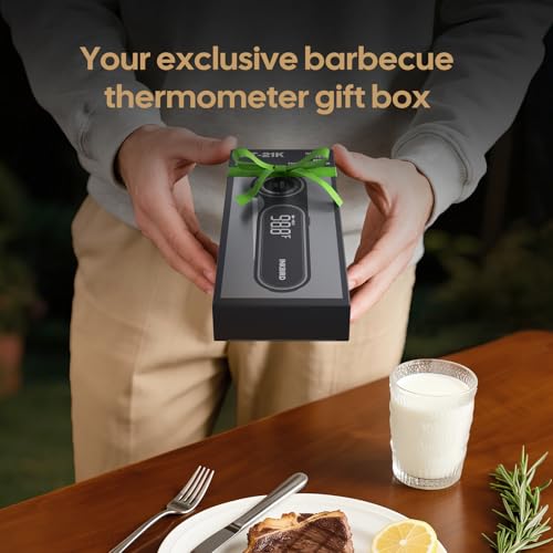 INKBIRD 0.5 Seconds Rechargeable Instant Read Meat Thermometer for Cooking | Waterproof Digital Grill Thermometer -58℉~572℉, Food Thermometer with VA LCD Backlit Magnet, Kitchen Candy Brewing