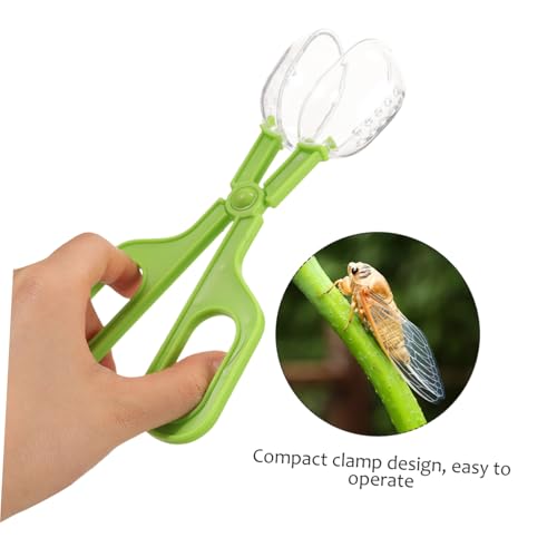 ibasenice Reptile Feeding Clamp and Poop Scoop Multipurpose Tool for Insect Catching and Cleaning Fish Tanks Lightweight and Easy to Use for Lizard Tortoise and Other Pets