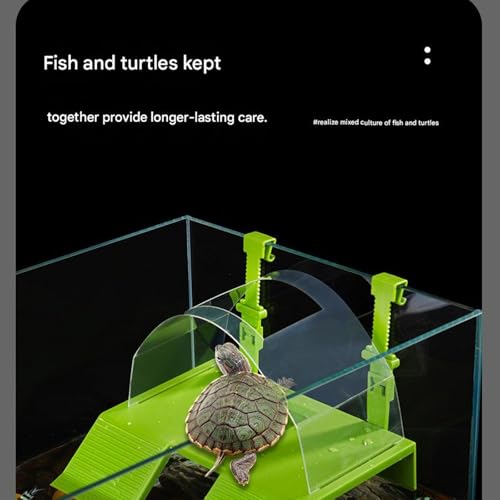 Basking Platform Reptiles Tanks Ladder Climbing Fish Tanks Habitat Float Islands Aquariums Accessories Aquariums Accessories Realistic Turtle Climbing Ramps and Sunning Turtle Basking Platform Dock