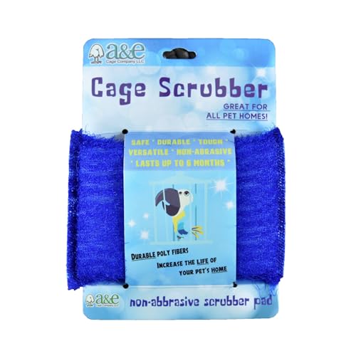 A & ECages Bird Cage Cleaning Scrub Pad One Size (Pack of 3)