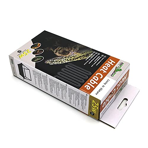 220V Water-Proof Silicone Rubber Reptile Heat Cable for Warming Vivarium Bottom Pet Room 15W 25W 50W 80W - color: 7m 50W