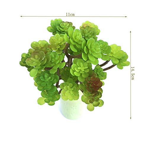 2 PCS Mini Artificial Succulents Plants Unpotted Fake Cactus Succulent Bouquet Arrangements Faux Plants DIY for Garden Decor Home Decoration Greenery Set (Cactus) - color: Cactus