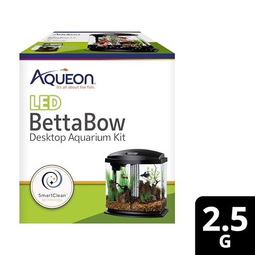 Aqueon 00800198: Aquarium Kit BettaBow Led Blk 2.5G