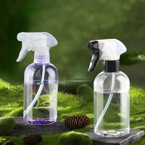Spray Bottles 2Pack 10oz Plastic Squirt Bottles Water Spray Bottle | Mist Stream Empty Sprayer BPA-free Refillable Container Adjustable Nozzle for Plants, Pet Training, Kitchen Cleaning - color: Dual-color