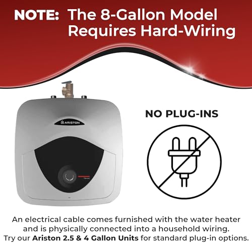 4 Gallon Capacity, 120-Volt – Ariston Andris Mini Tank Electric Water Heater – Heating Solution for Under Sink, RV, and Compact Spaces, Smart Boost for Versatile Heating, Simple Installation - style: 4 Gallon