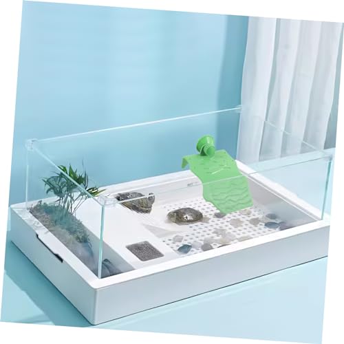 Turtle Basking Platform with Cup Aquarium Ramp for Tortoise Floating Terrace for Reptile Tank Decoration Turtle Accessories