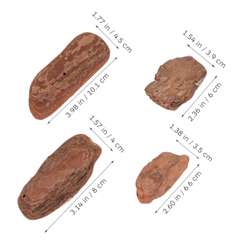 Toddmomy Reptiles Box Pine Bark Landscaping Material, 500g Pack, Natural Pine Bark Chips 8-10cm for Tortoise and Turtle Terrarium Habitat Decor