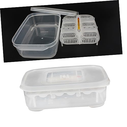 FOMIYES Reptile Egg Incubator Thermometer Snake Lizard Box Egg Capacity Heat Light Easy to Clean Random Color
