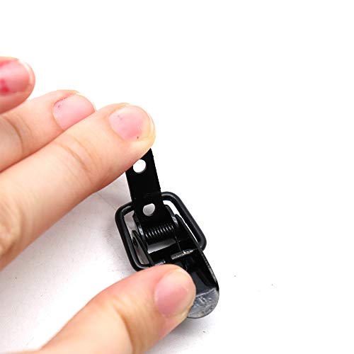 Toggle Latch Mini Size Toolbox Box Spring Loaded Latch Black - 10pcs - size: Spring Loaded