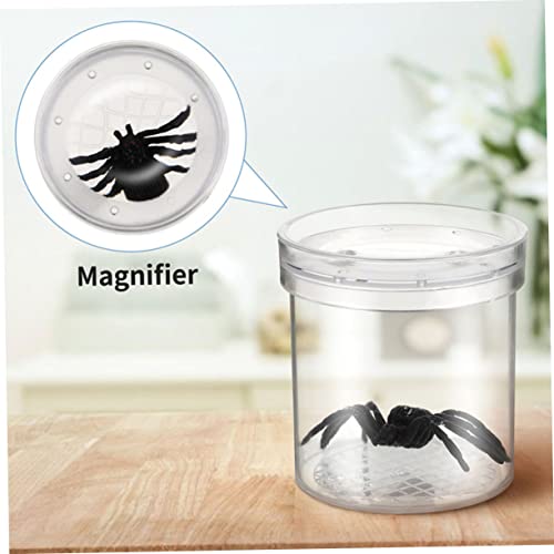 16-Piece Portable Critter Observation Box Set for Kids Plastic Magnifying Container Feeding Supplies for Outdoor Nature Exploration