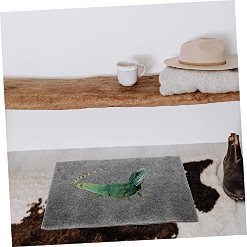 2PCS Reptile Mat Wear-Resistant Tortoise Bedding and Convenient Snake Carpet for Lizards Geckos and Terrapins Moisture-Absorbing Terrarium Accessory