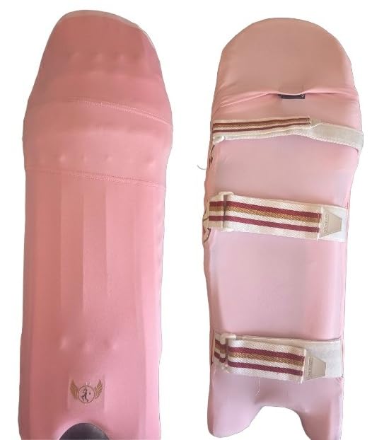 SNICK Cricket Batting Pads Covers - Pair - Stretchable Washable Reusable Clads for All Batting and Wicket Keeping Pads - color: cottoncandyblush