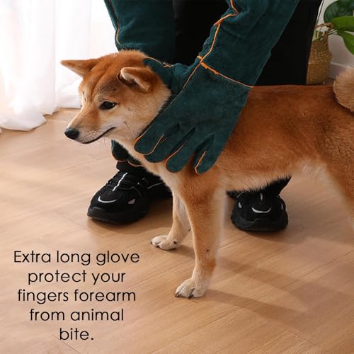 Bite Proof Animal Handling Gloves, Dog Training Gloves, Multipurpose Pet | Glove For Grabbing Reptile, Grooming, Trips To Vet, - size: 60CM