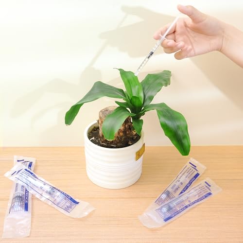 30Pack 1ml/cc Syringe for Liquid with Caps - Liquid Measuring Syringe - Syringes Tools for Scientific Labs, Feeding, Jello Shots - Individually Sterile Sealed, White