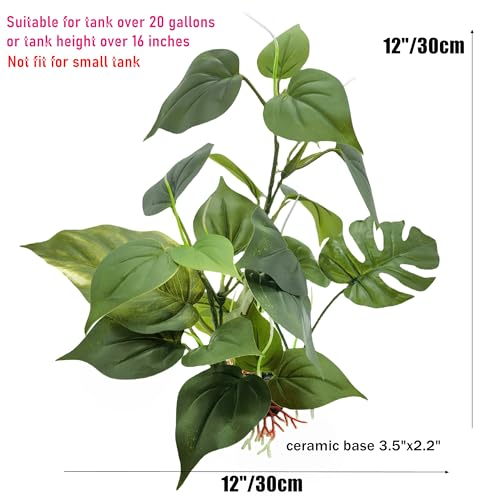 M2cbridge Artificial Fish Tank Plants Aquarium Plant Aquatic Water Grass Foreground Decor (1PC Green) - color: 1pc Green