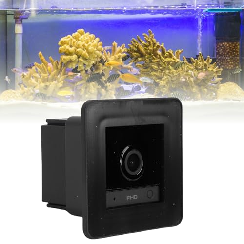 Pomya 2MP 2K Aquarium & Terrarium Pet Camera, 140 Wide Angle WiFi Aquarium Camera with AI Motion Detection, Adhesive Mounting Bracket for for Fish Tank, Lizard, Reptile Pet