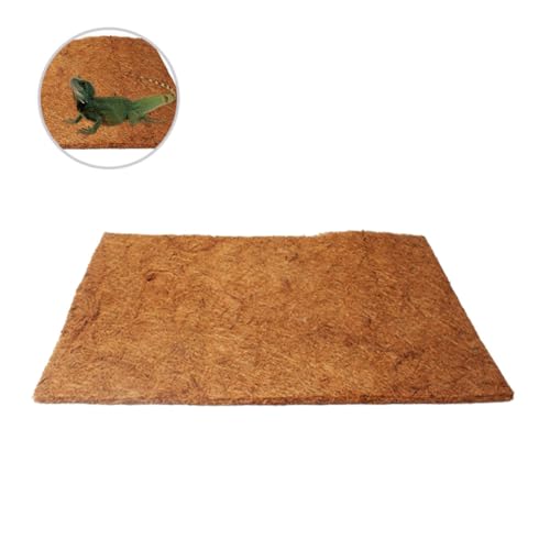 BESTonZON 2 Pcs Natural Coconut Fiber Reptile Bedding Mat Protects Reptile Limbs No Deformation Sturdy Coconut Material Pet Box and Microlandschaft Landscaping