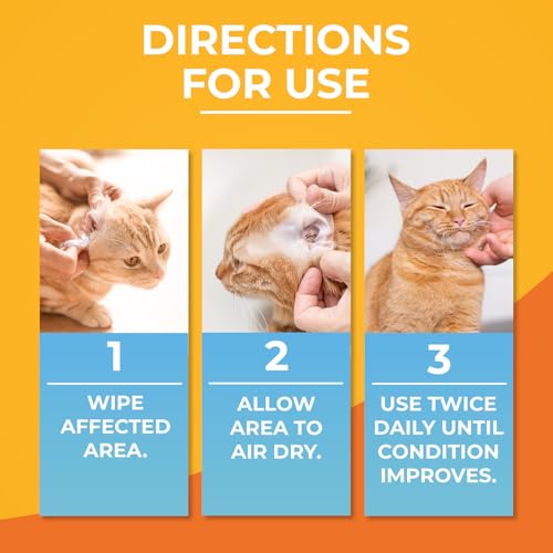 Antibacterial & Antifungal Medicated Wipes for Dogs and Cats – 100 Count - Chlorhexidine Wipes with Ketoconazole for the Treatment of Rashes, Skin Infections, Itchy Paws, and Pet Acne - size: 100