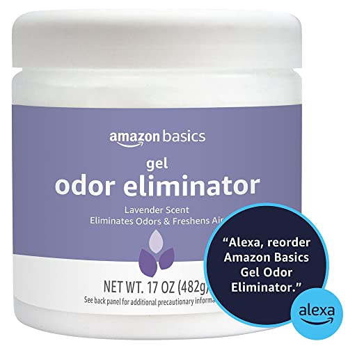 Amazon Basics Gel Odor Eliminator, Activated Charcoal, Lavender Scent, 17 Oz, 1-Pack - size: 17 Ounce (Pack of 1)