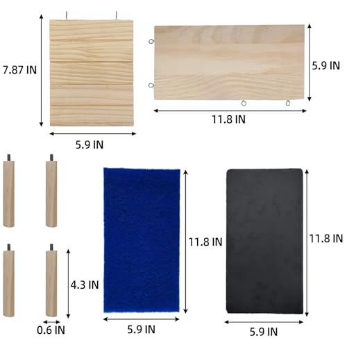 Bearded Dragon Basking Platform Reptile Hideout Climbing Tank Accessories | Multi-function,Habitat Décor,with climbing ramp reptile basking rock mat,for leopard gecko lizard tortoise snake - size: Medium