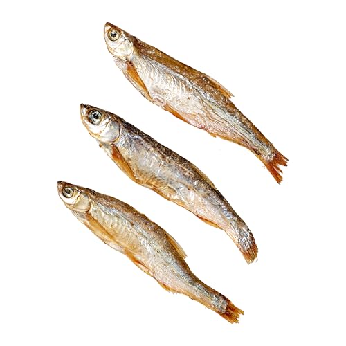 Dried Freshwater Fish, 1 Lbs Resealable Bag - Natural High-Protein Food for Turtles, Reptiles, Large Tropical Fish, Cats, Small Pets and Chicken - Crude Protein 30% Min