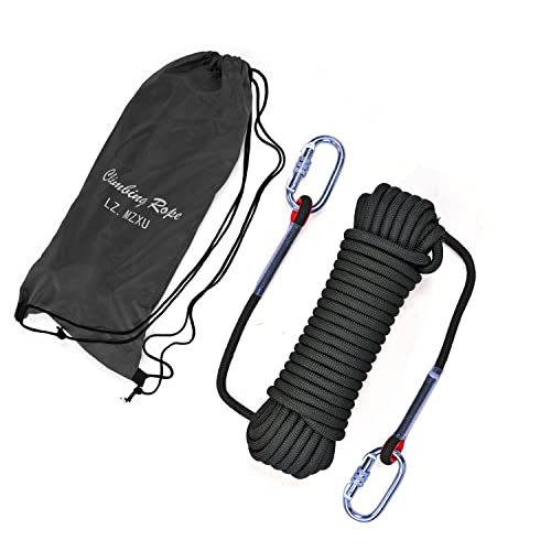 Climbing Rope, Rappelling Rope - color: Black, size: 100FT