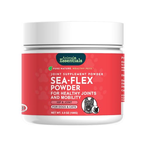 Sea Flex Powder for Dogs & Cats - Pet Wellness Supplement for Joint & Hip Support, Natural Formula with Green Lipped Mussel & Seaweed, Source of Calcium - 3.5 oz - size: 3.5 Ounce (Pack of 1)