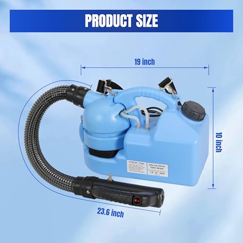 ULV Fogger Machine 7L (1.85 Gallon) Electric Portable Fogger Sprayer Ultra-Low Volume Atomizer for Indoor Outdoor Use in Home, Yard, Garden, Patio, and Large Spaces (7L Spray Machine-1Pack) - color: 7L Spray Machine-1Pack