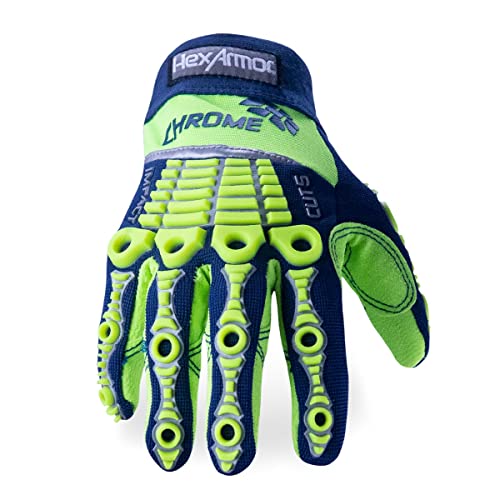 HexArmor Cut-Resistant Impact Protection Work Gloves | Chrome Series® 4027 | Small - color: Chrome Series 4027, size: Small (Pack of 1)