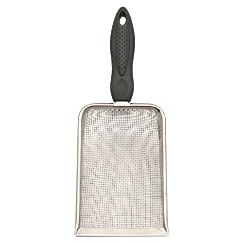 Reptile Sand Scooper,Stainless Steel Fine Mesh Reptile Substrate Scoop Terrarium Substrate Litter Cleaner Reptile Sand Shovel for Sand Bedding