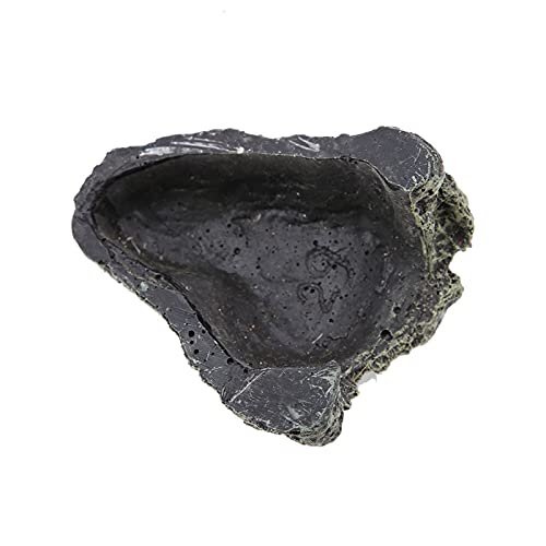 Natural Rock Reptile Hide Cave, 3.15 in Diameter, L | Lizard Turtle Snake Gecko Habitat, Aquarium Terrarium Decoration, Non Slip Surface Texture, Secure Retreat Area - size: 5.3 x 4.3 x 3.1 in