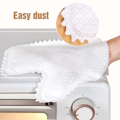 Coloday Multi-purpose Washable Dusting Gloves, 2026 Dual-Sided Pet Hair Cleaning Gloves Reusable Wet Dry Kitchen Mitt