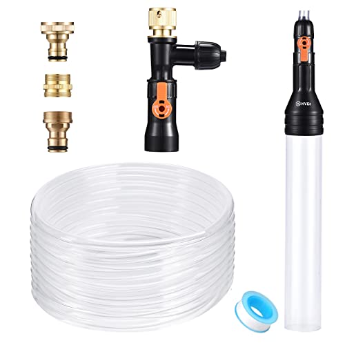 enomol Gravel Vacuum for Aquarium Water Changer Fish Tank Cleaning Tools,Siphon Universal Quick Pump Aquarium Water Changing (50ft) - size: 50ft