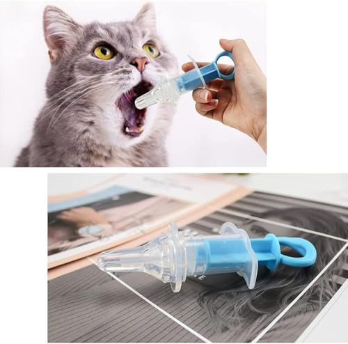 Blue Pet Medicine Feeder Liquid Oral Syringe Milk Nursing Bottles Syringe Soft Tip Plastic Pet Medical Feeding Tool for Dog Puppy Cat, Kitten Nursing Supplies