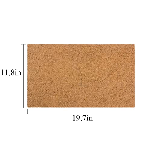 Hamiledyi Reptile Carpet Mat 19.7x11.8in Coconut Fiber Substrate Lizard Cage Pad Tortoise Substrate Liner Snake Coco Liner for Bearded Dragon Gecko Turtle Chamelon Iguana