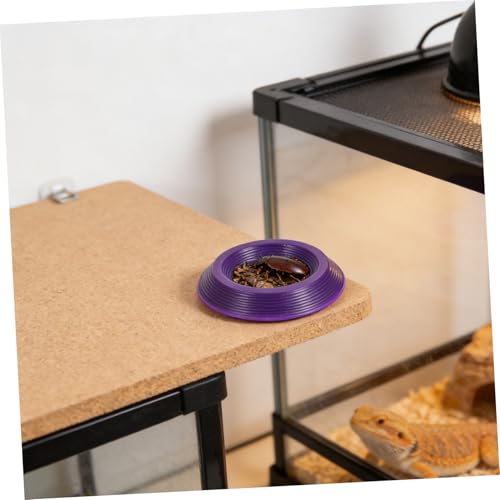 Luxshiny 12pcs Plastic Feeder Bowls for Small Animals and Lizards, Escape Portable Feeding Dishes for Transporting and Travel, Feeding Bowls for Bearded Dragon Accessories