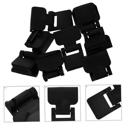 Mikikit 8pcs Turtle Tank Lock Clips Secure Latches for Reptile Terrariums Aquarium Cover Holders Easy to Attach for Enclosures