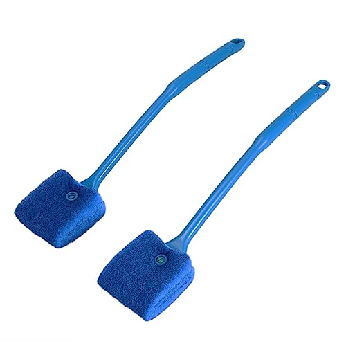 BESPORTBLE Lasting Fish Tank Cleaning Brush Pad Moss Sturdy Construction Comfortable to Hold Handle
