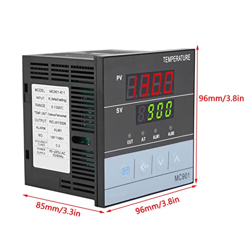PID Temperature Controller, Digital Display K Type, MC901 Digital Programmable Temperature Control K Type PT100 Sensor Input Relay SSR Output