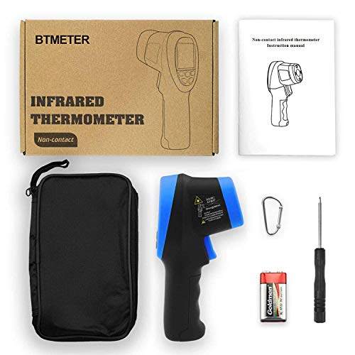BT-1500 Non-Contact Pyrometer 30:1 Industrial Laser Thermometer Gun, -58℉ to 2732℉ (-50℃ ~ 1500℃) High Temp Infrared Thermometer (NOT for Human) - color: Infrared Thermometer BT-1500 Blue
